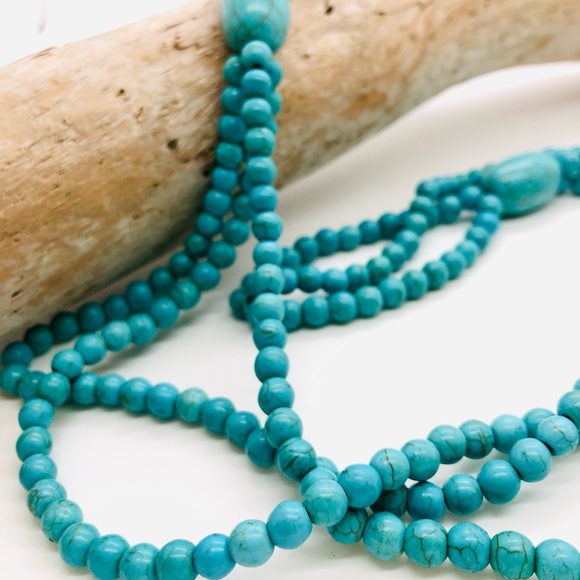 Vintage turquoise bead southwestern style necklace 💙 - Picture 9 of 13